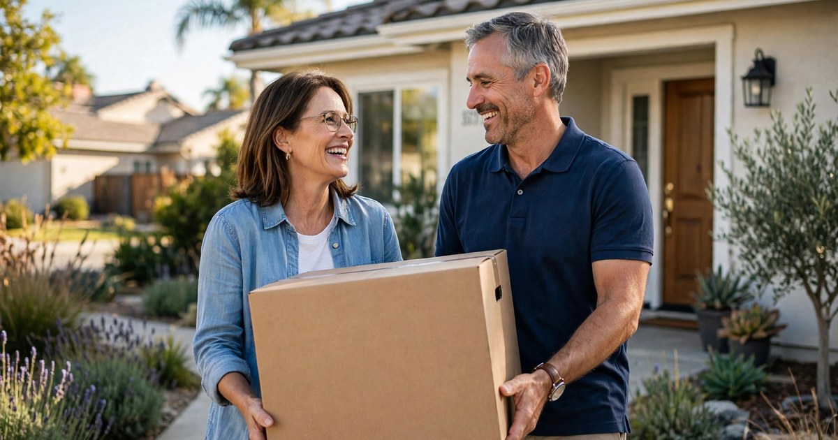 Homeowners 55 and older moving into their new California home