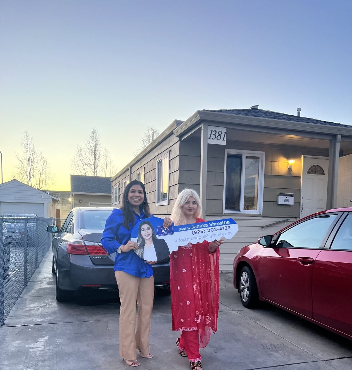Sold — handing over the keys